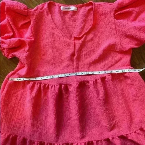 Women’s Size XL Hot Pink Dress Perfect for Summer Plus-Size Curvy Comfy - Picture 7 of 9